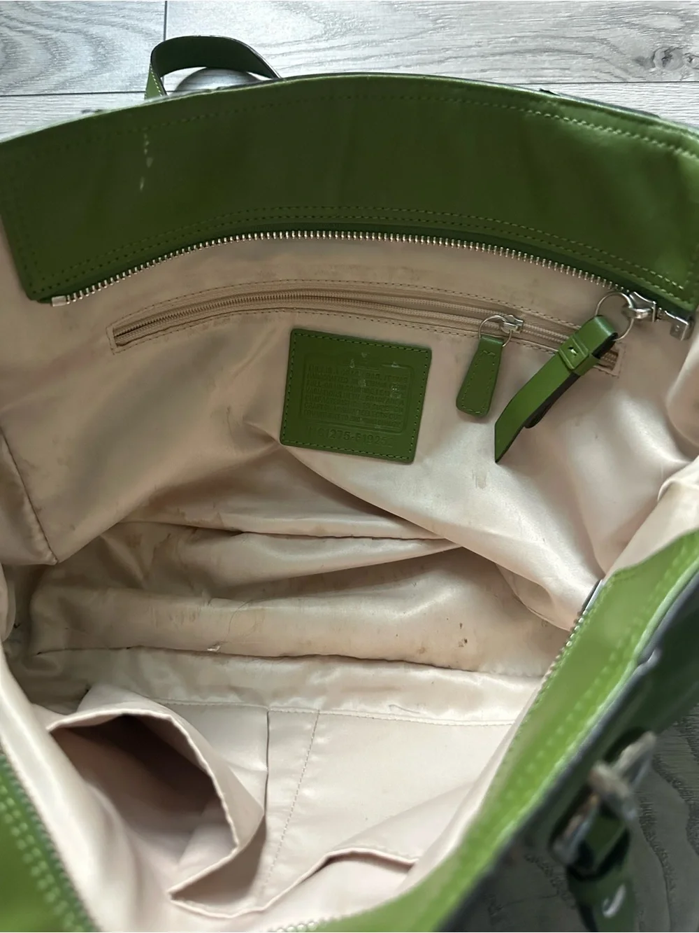 Green Coach Gallery Tote Bag - Picture 4 of 11